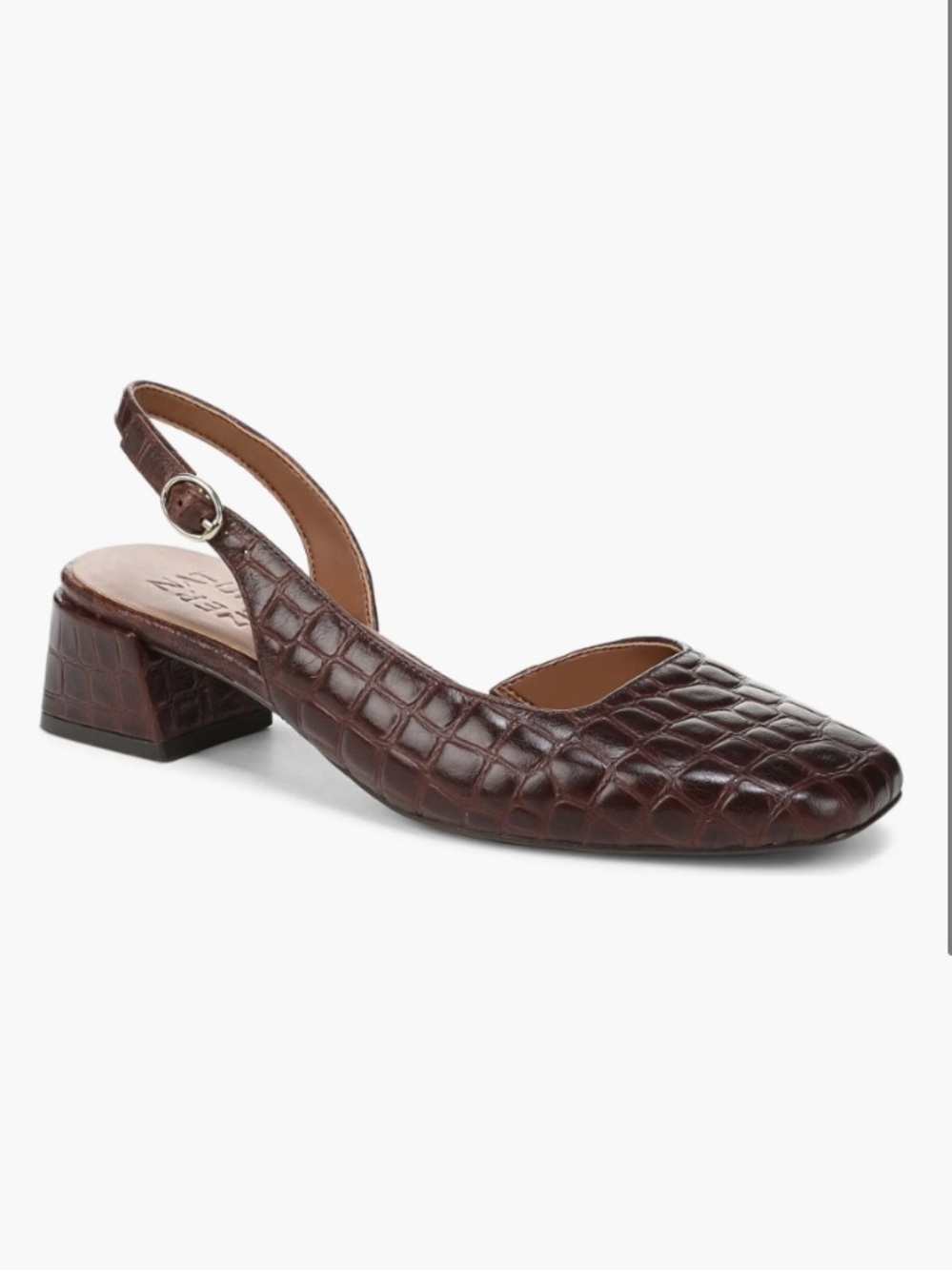 Naturalizer Jayla Half d'Orsay Slingback Pump Size 9.5 Wide